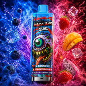 Razzbar 160K Razzbar Blueberry Ice / Strawberry Mango / Black Ice Dragon Fruit