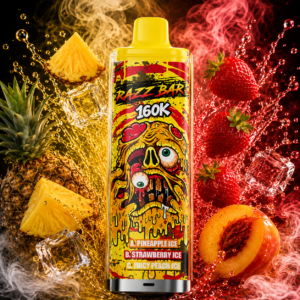 Razz Bar 160K Pineapple Ice, Strawberry Ice & Juicy Peach Ice
