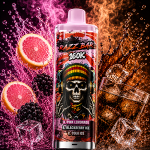 Razz Bar 160K Pink Lemonade, Blackberry Ice & Cola Ice